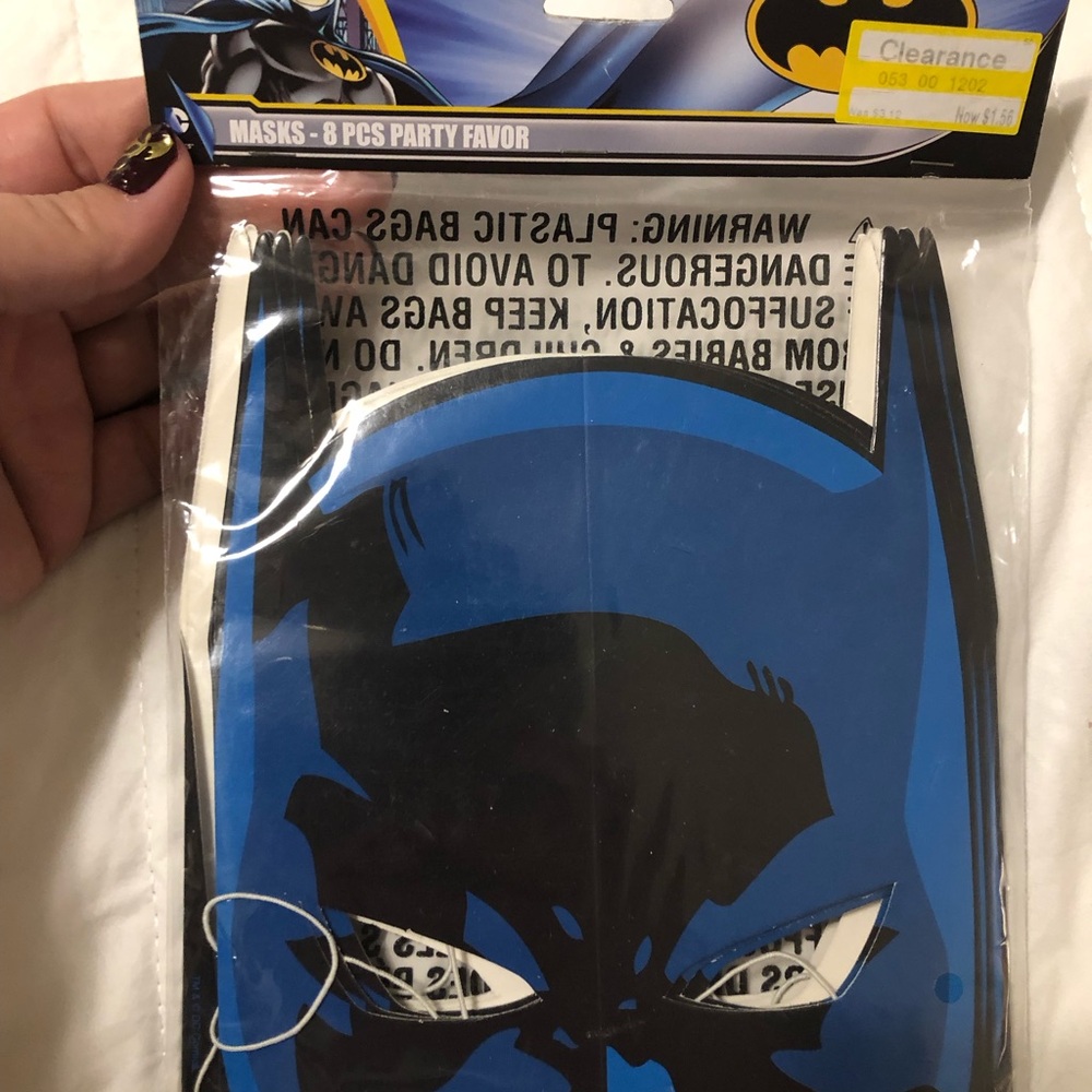 DC Comics Blue and Black Batman Kids Masks